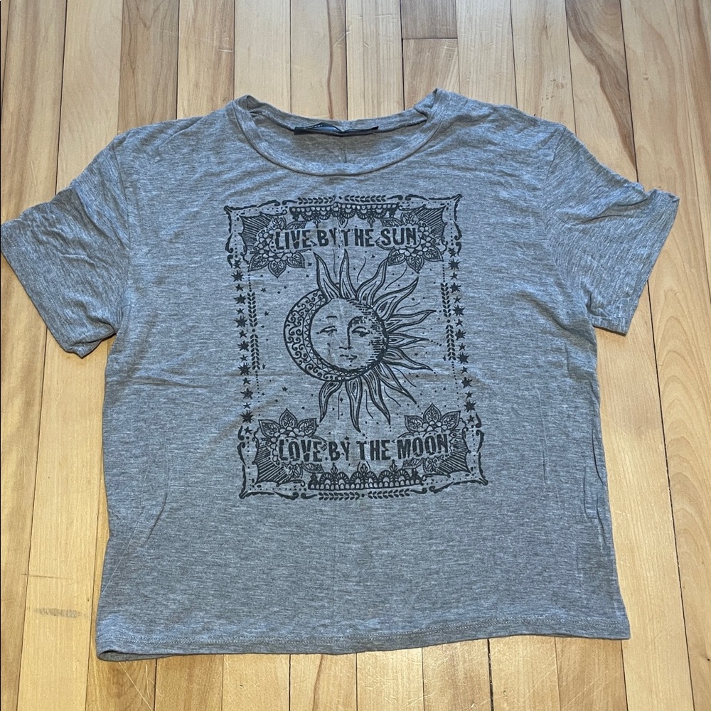 Rebel Sugar Gray Graphic Tee
